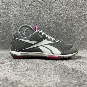 Reebok SlimTone J84822 Women’s Size 7.5 Gray Smooth Fit Training Shoes Used